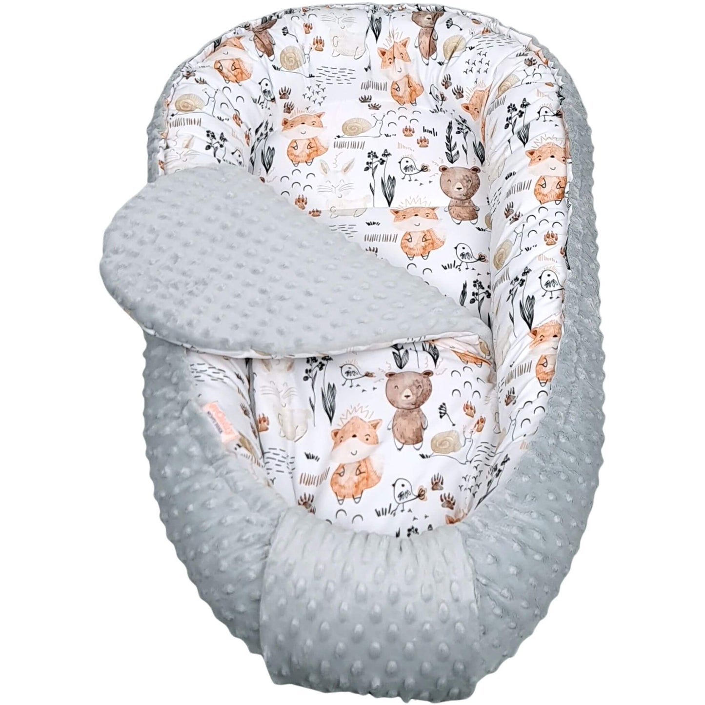 Removable liner mattress for easy cleaning – hygienic breathable baby nest for newborn sleep