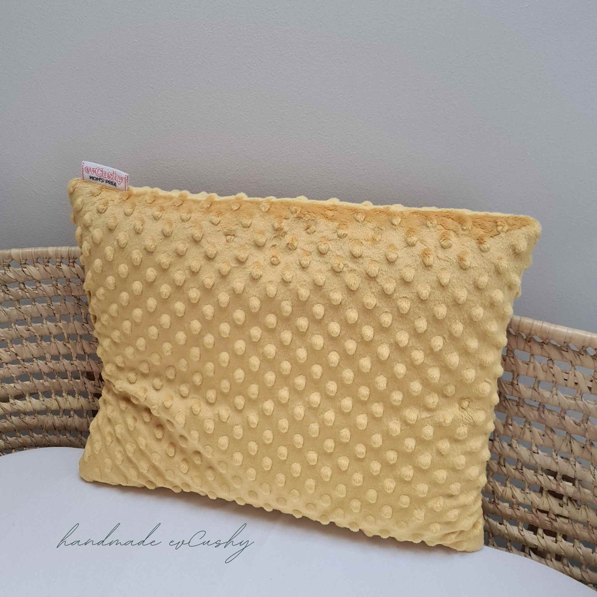 yellow throw pillow for children room