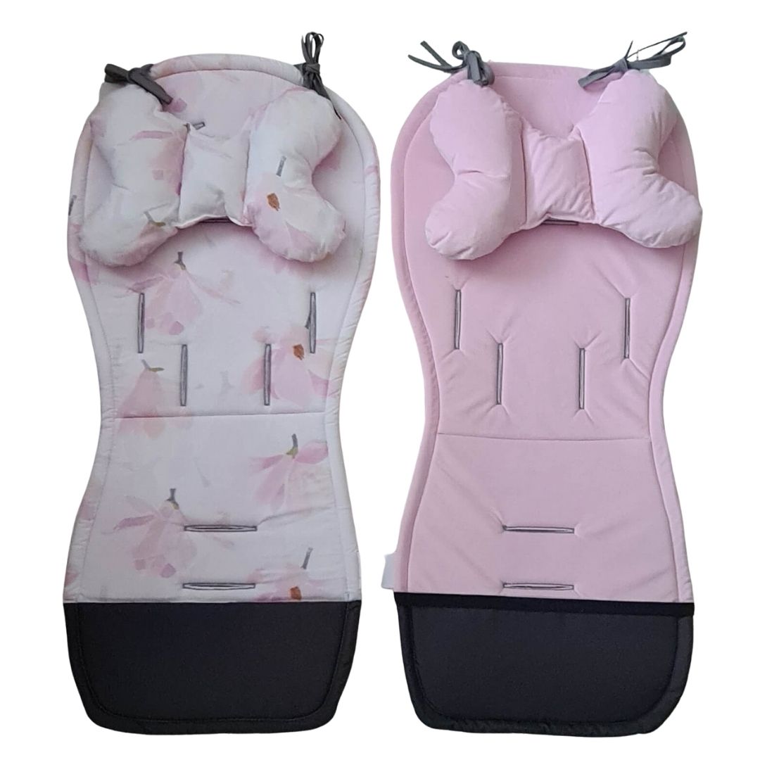 Prams Pushchairs Strollers Seat Liner Universal Floral Magnolia- On Sale- Collection Ends