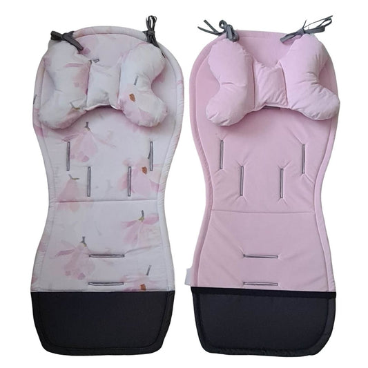 Prams Pushchairs Strollers Seat Liner Universal Floral Magnolia- On Sale- Collection Ends