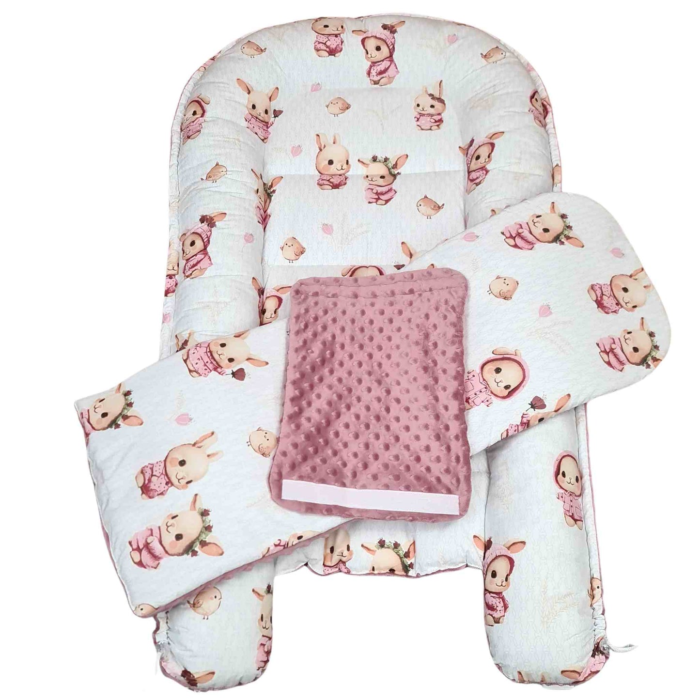 junior large nest sleep pod with handy liner pink 6months plus large pod for toddler travel essentials
