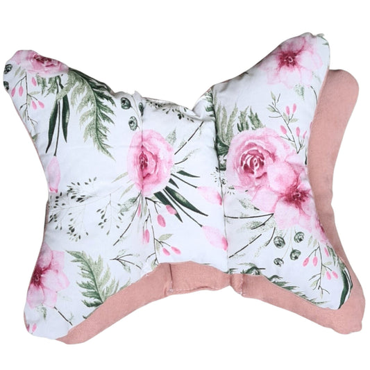 Baby Head Support Pillow- Pink Roses