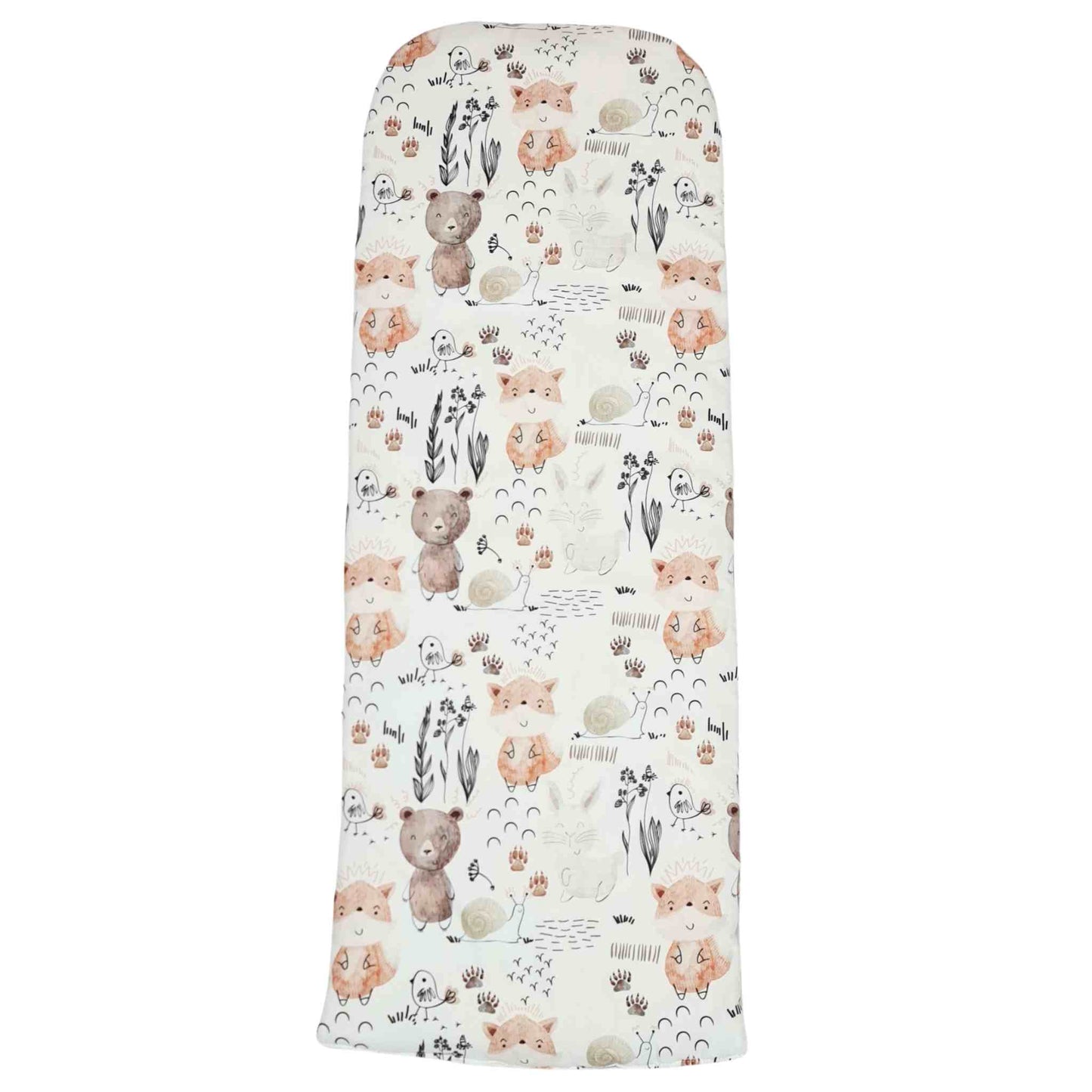 pod liner xxl insert made of cotton and velvet forest animals pattern
