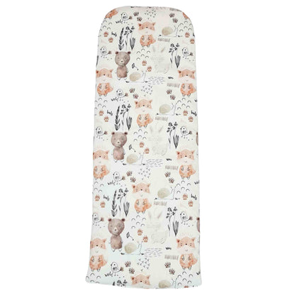 pod liner xxl insert made of cotton and velvet forest animals pattern
