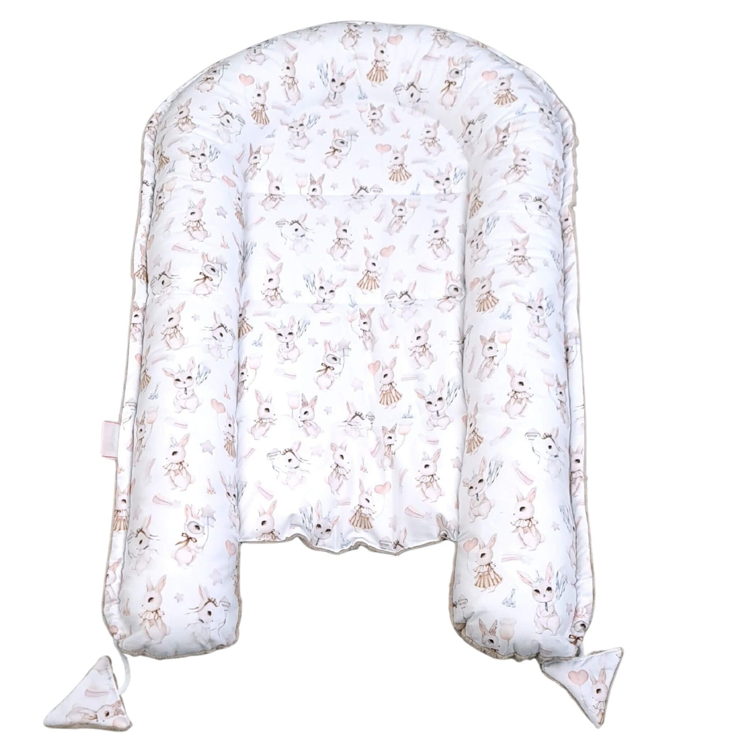 Retro Bunny Baby Nest Pod Lounger for Newborn (0-9 Months)