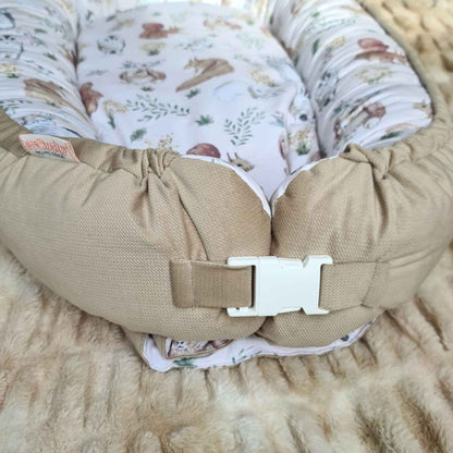 baby nest sleep pod beige colour with forest theme