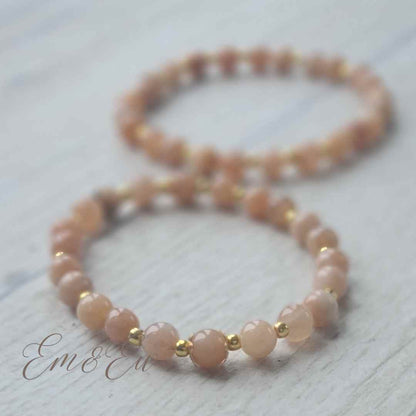 sunstone natural jewelry for mum and daughter EM&EW