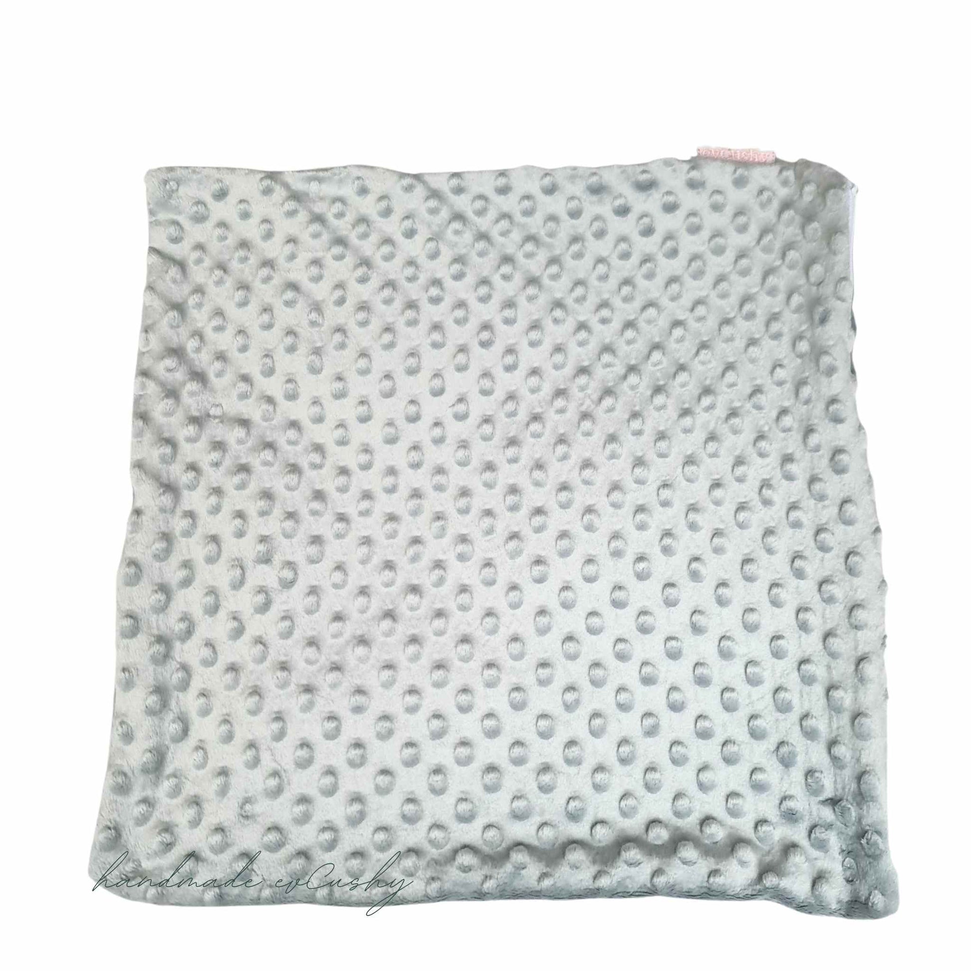 soft fleece cover for pillow with zip grey 