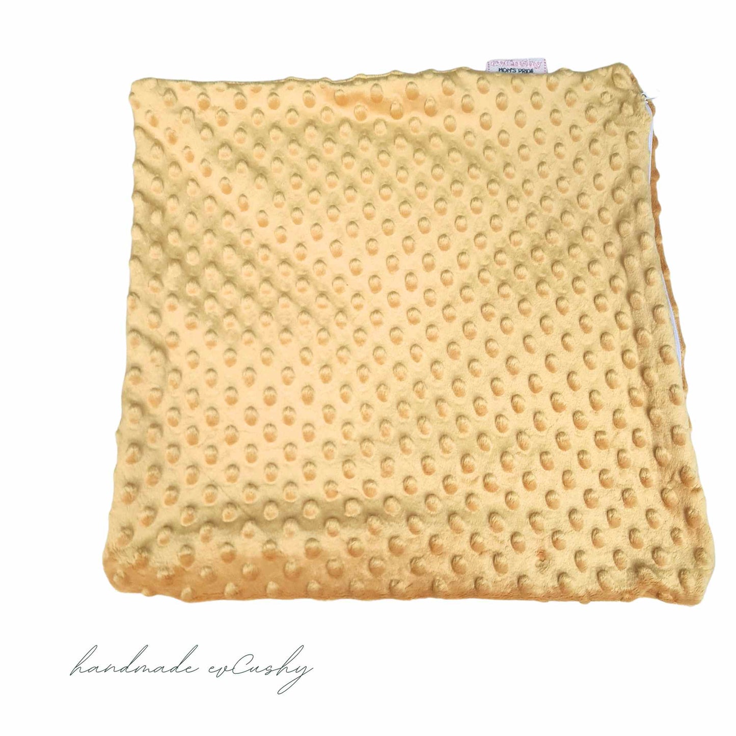 Cosy Throw Pillow Cover With Zip Pink Grey Mustard Yellow