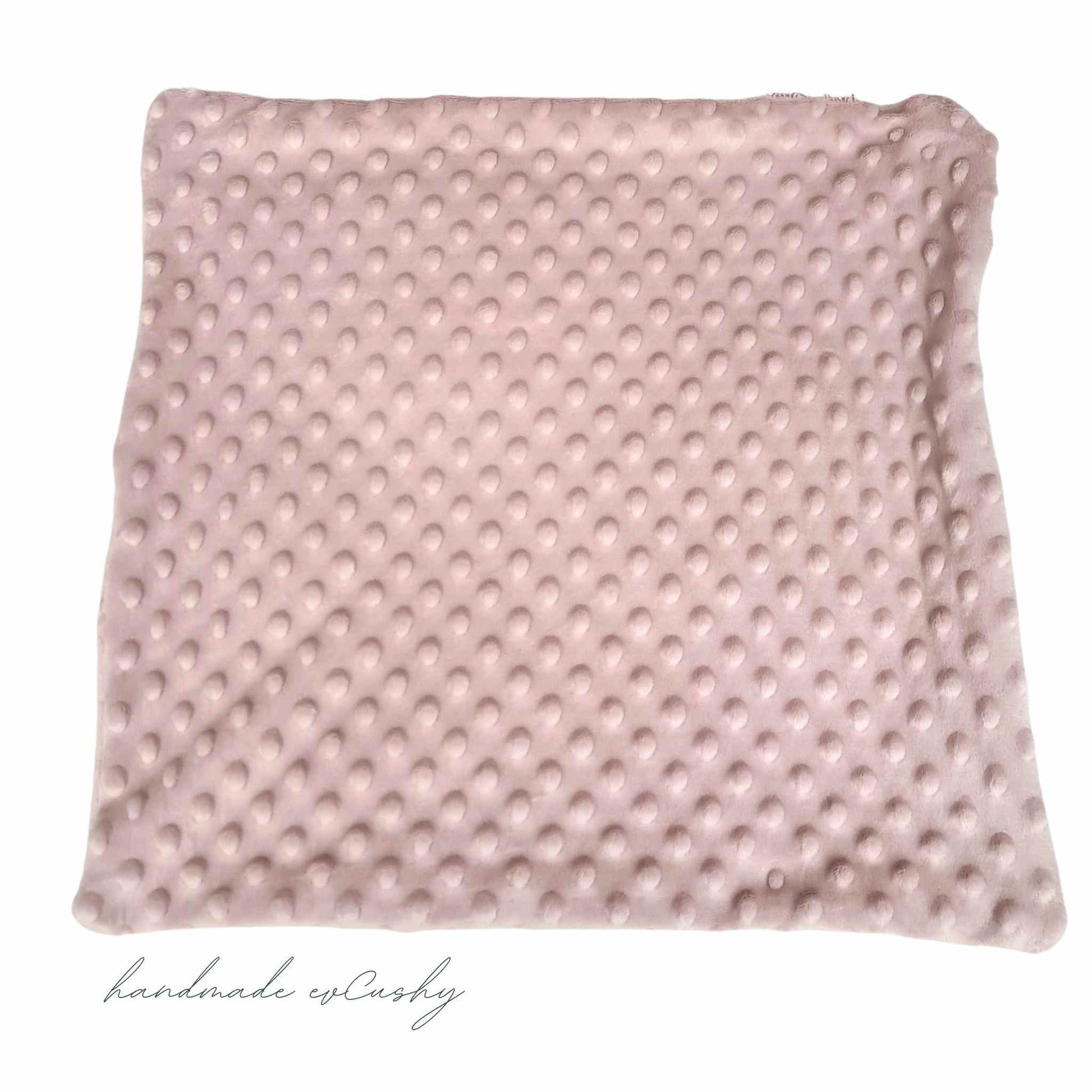 soft fleece cover for pillow with zip pink 