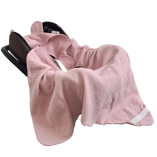 elegant car seat blanket for baby car seat and stroller pink
