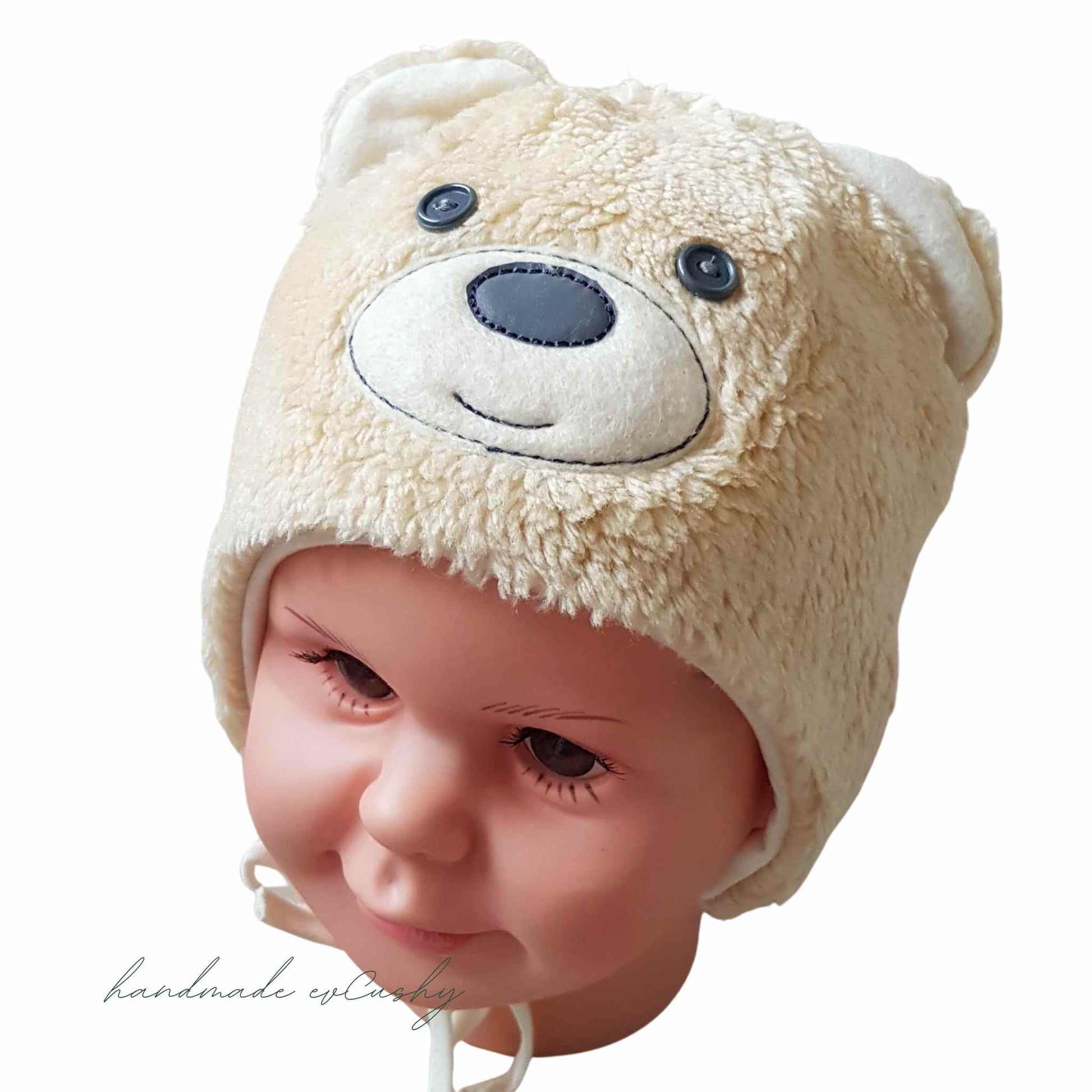 evcushy baby hat for winter warm polar hat bonnet teddy bear with ears