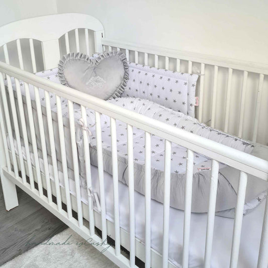 baby cot bed white sleep pod with stars 6+ months evcushy