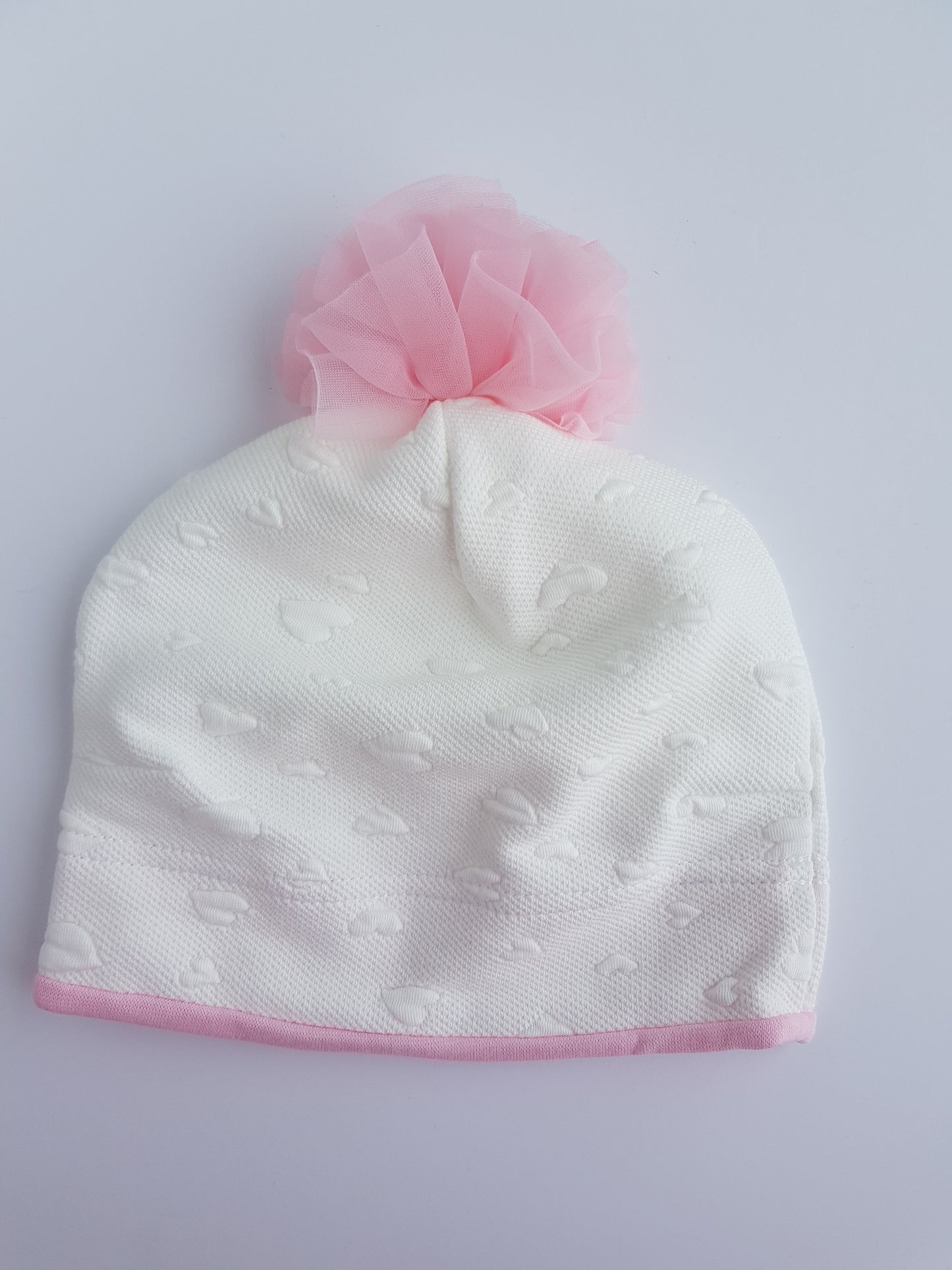 Hat with the pom-pom for girls 1- 5 years