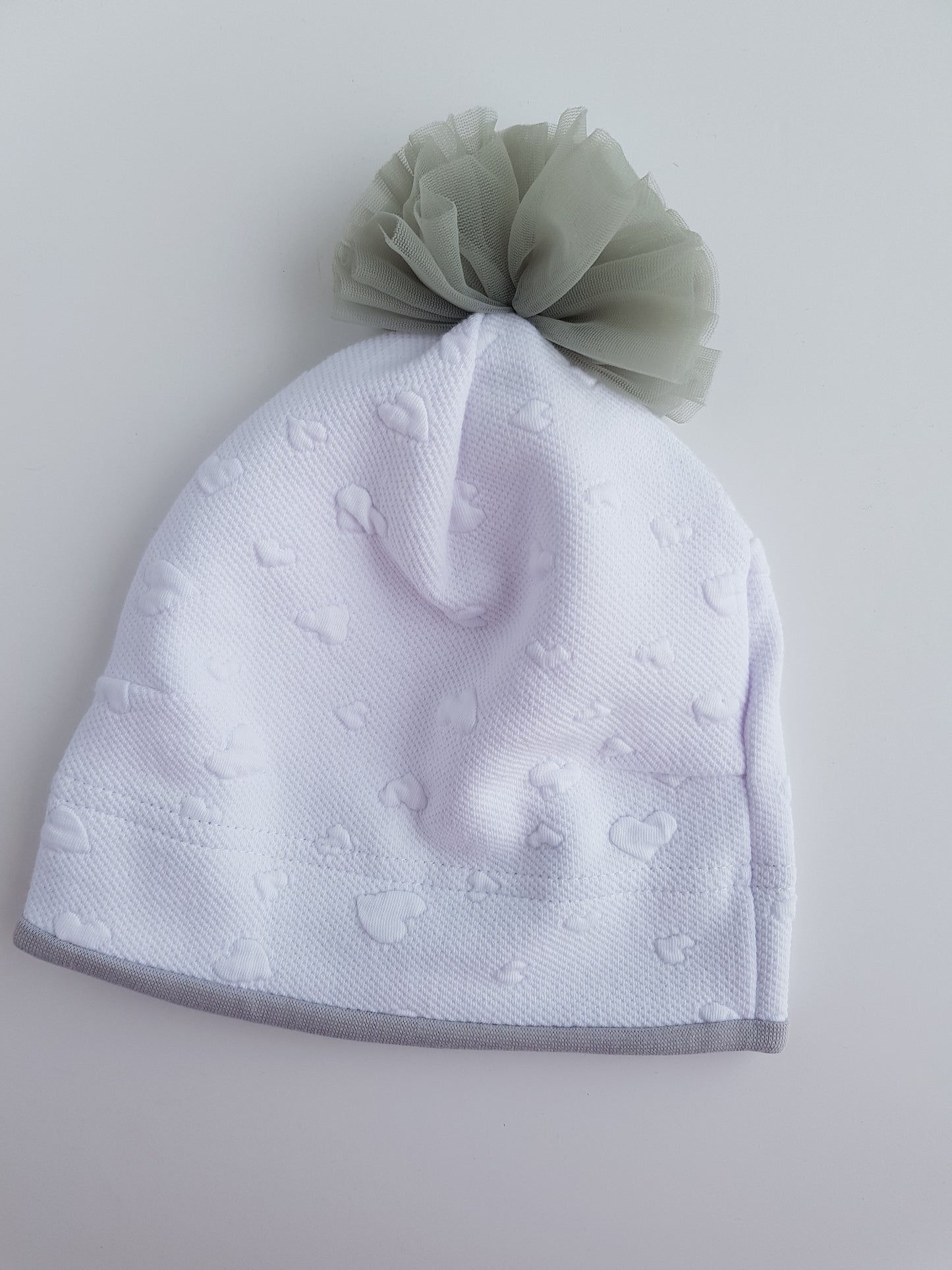 Hat with the pom-pom for girls 1- 5 years