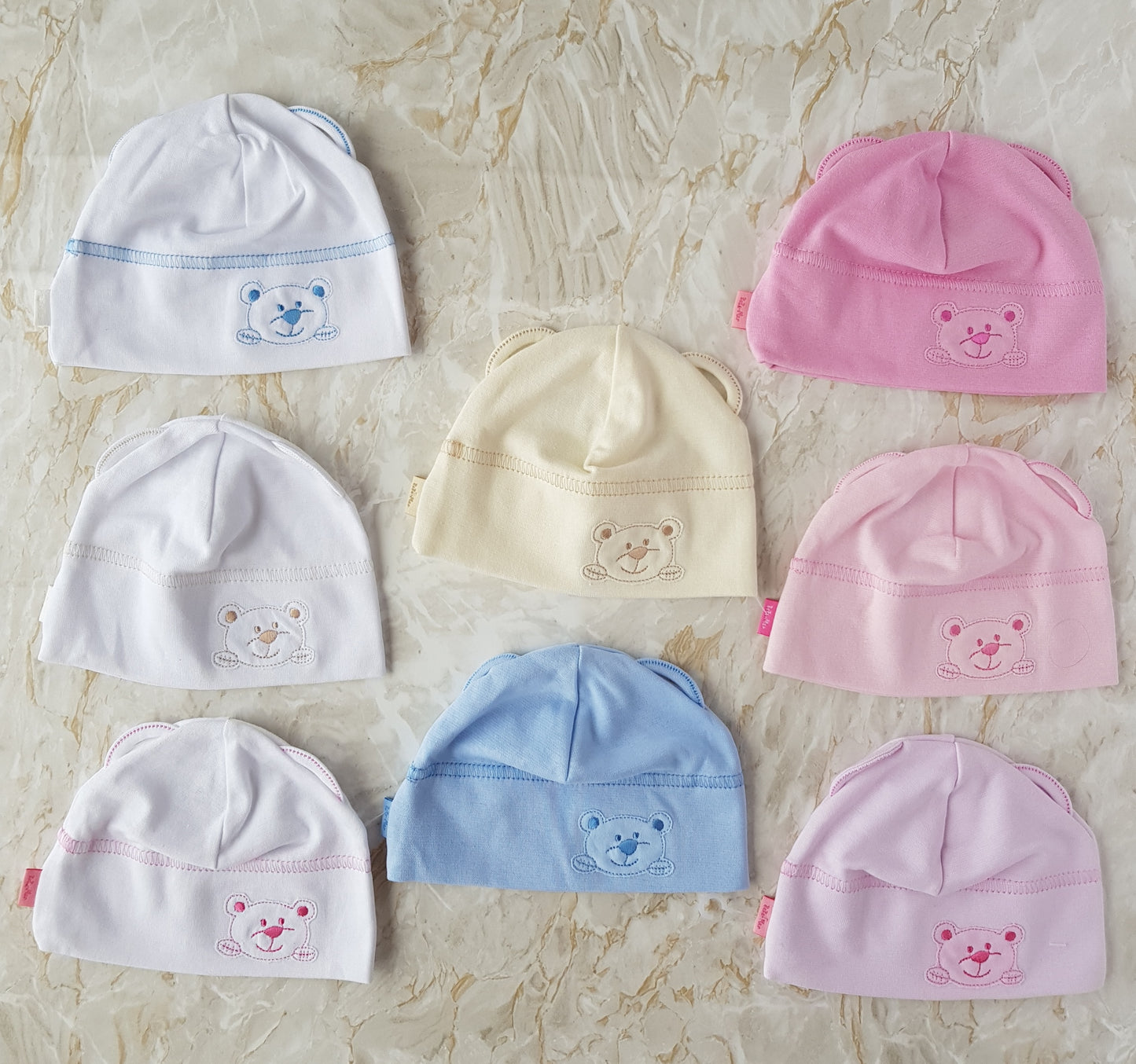 Baby Cotton Beanie size 0-6 months