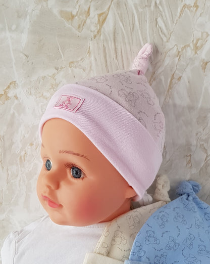 Baby Cotton Knotted Beanie newborn 36 38