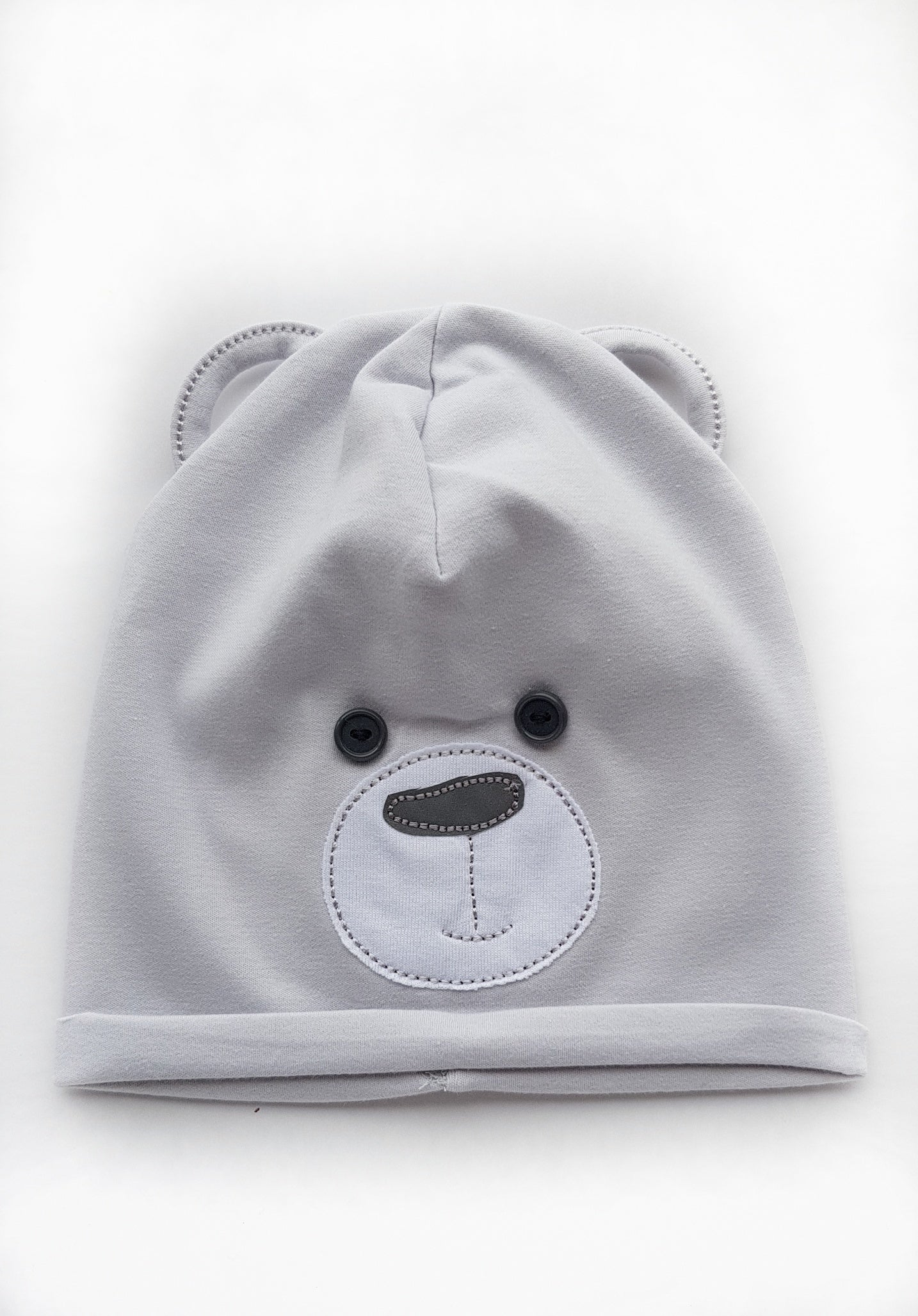 Beanie For a Little Boy With Bear Design