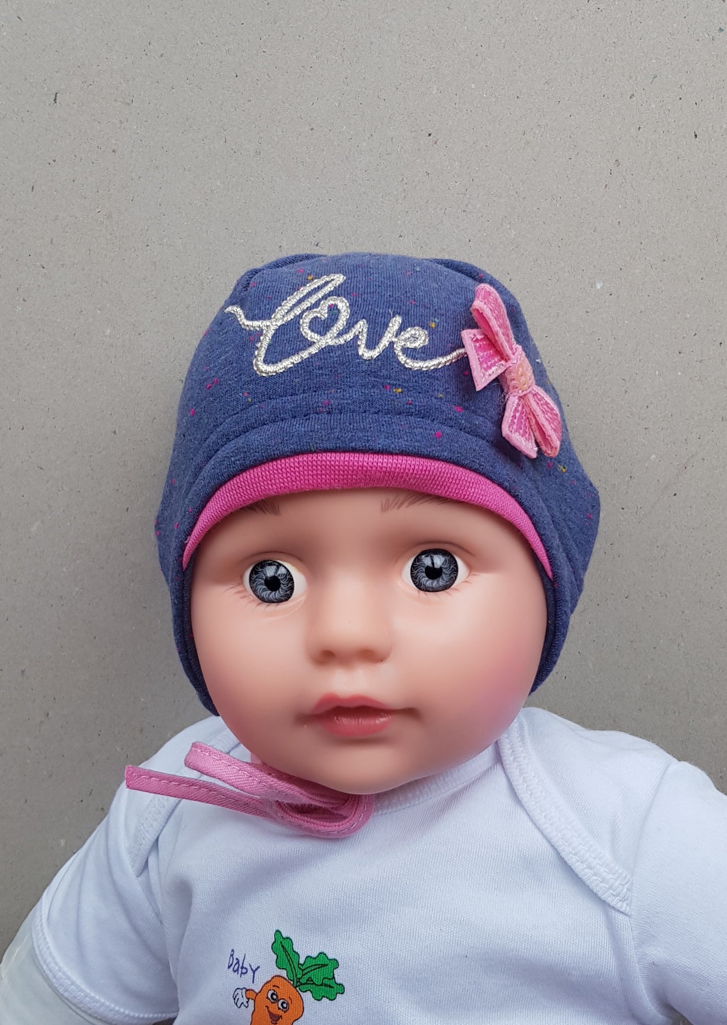 Roxana baby girl hat sizes Newborn- 6 months