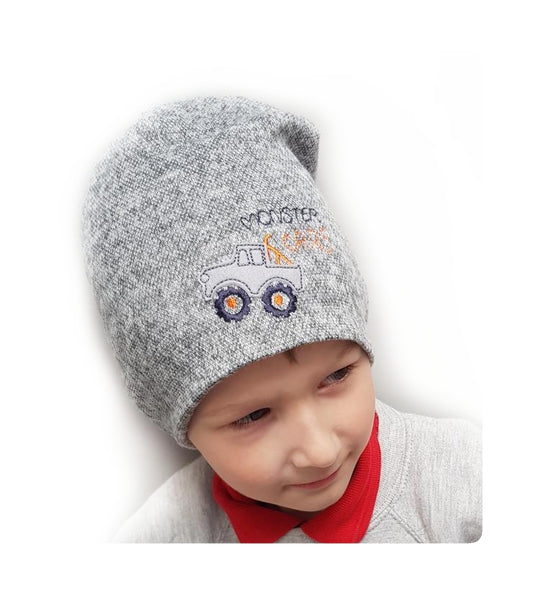 Boys beanie kids hat monster car toddler hat