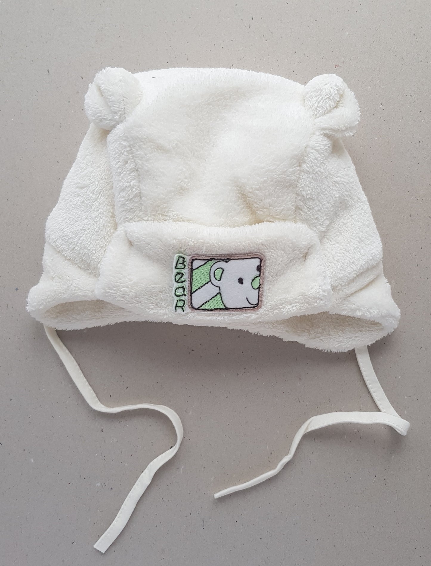 Winter hat for  boys with ties Polar Bear