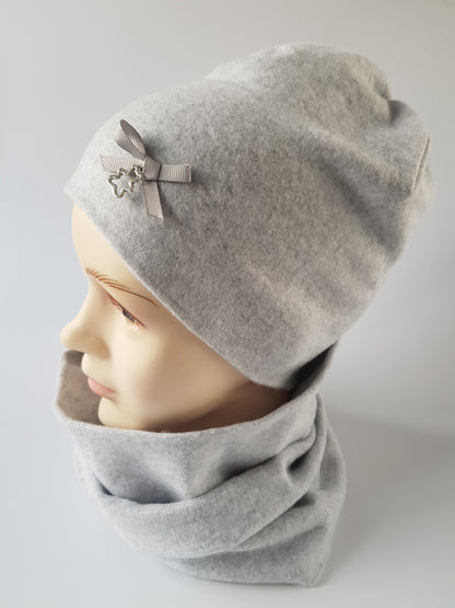 Winter Beanie For Girl BOW 1-6 years