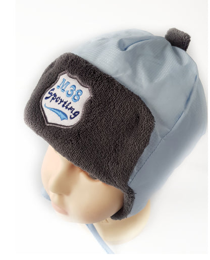 Winter hats for  boys with ties- waterproof