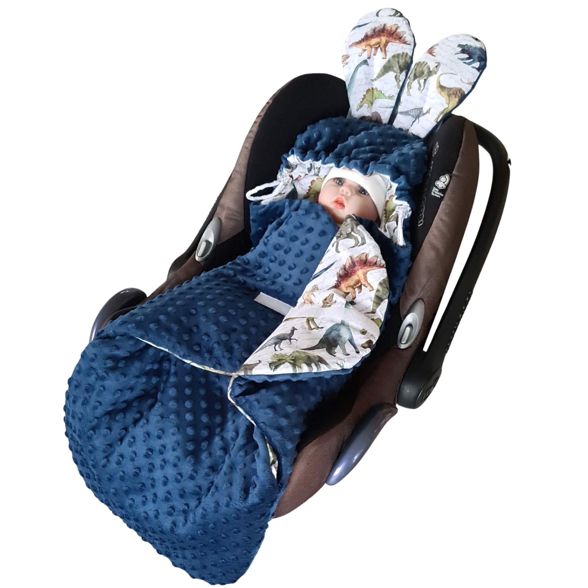 cosy blanket for car seats and strollers with hood