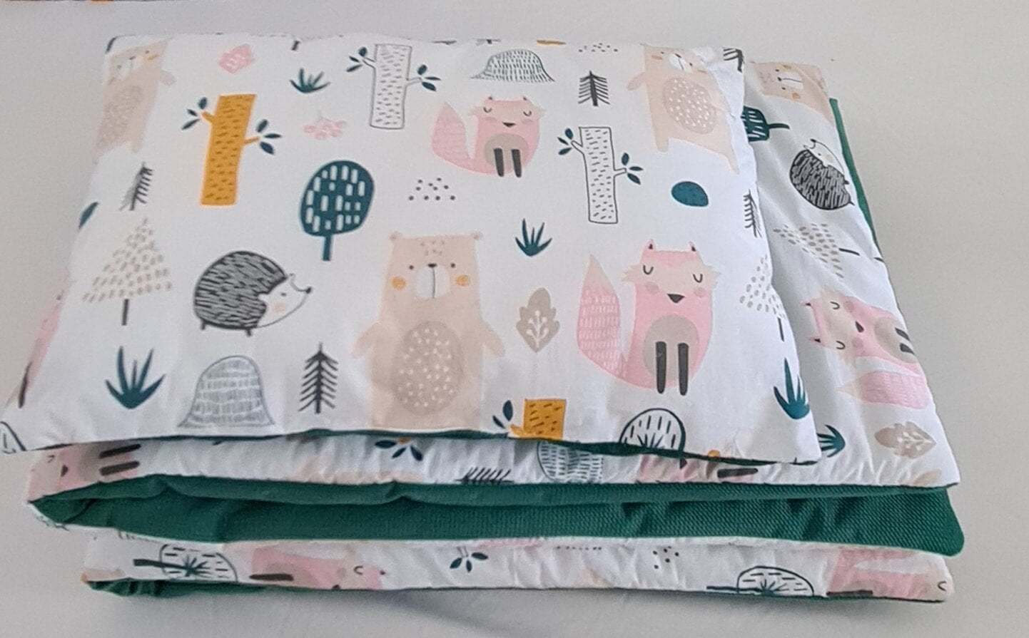 Quilt & Pillow Size 'M'- Magical Forest Friends/ Velvet