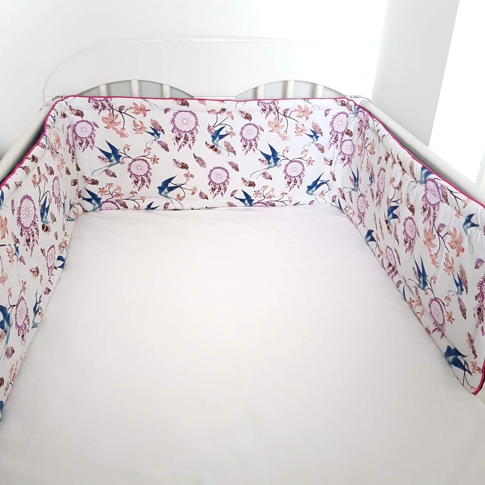 evcushy nursery cot bed bumper