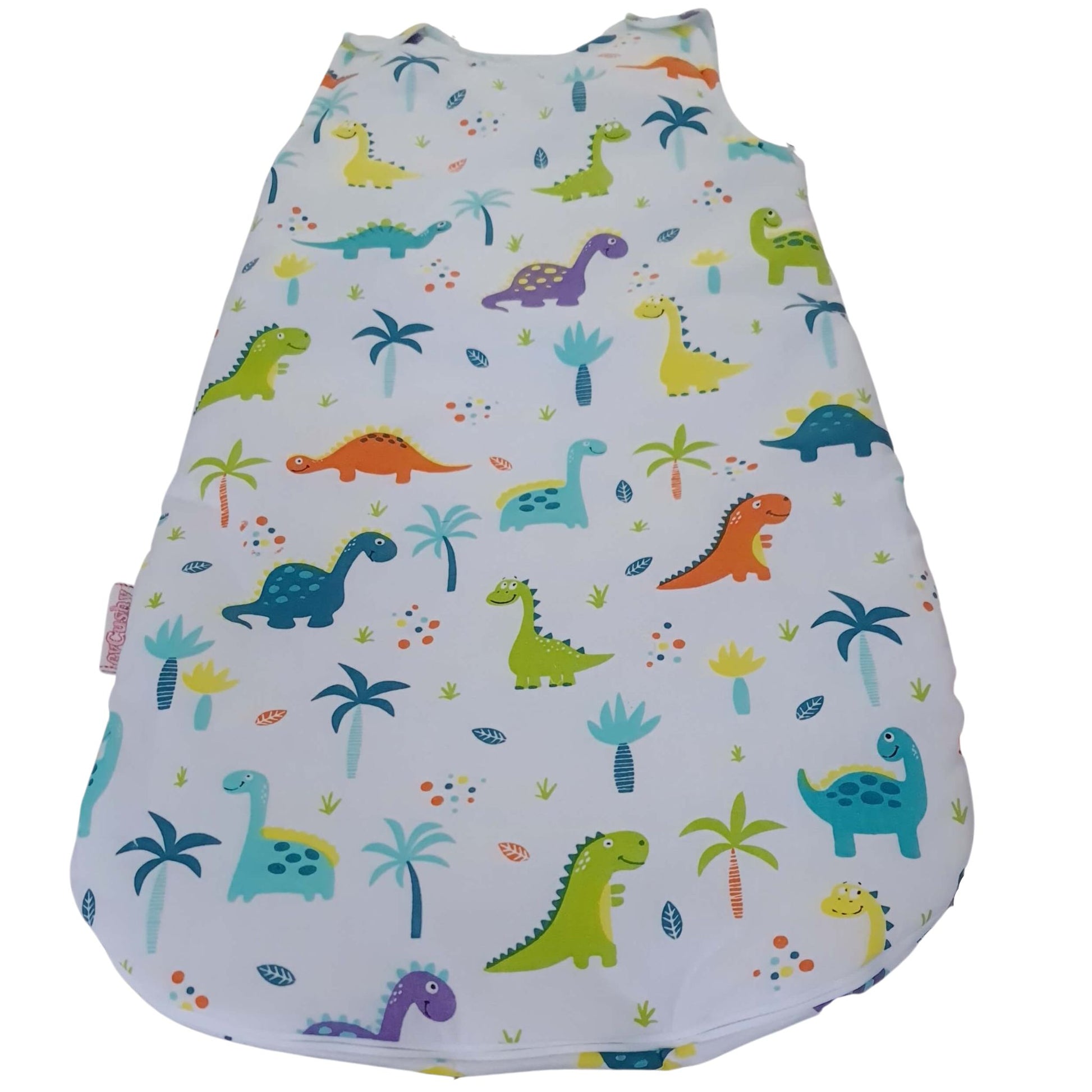 evcushy sleeping bag for baby 2.5 tog cotton with dinosaurs pattern