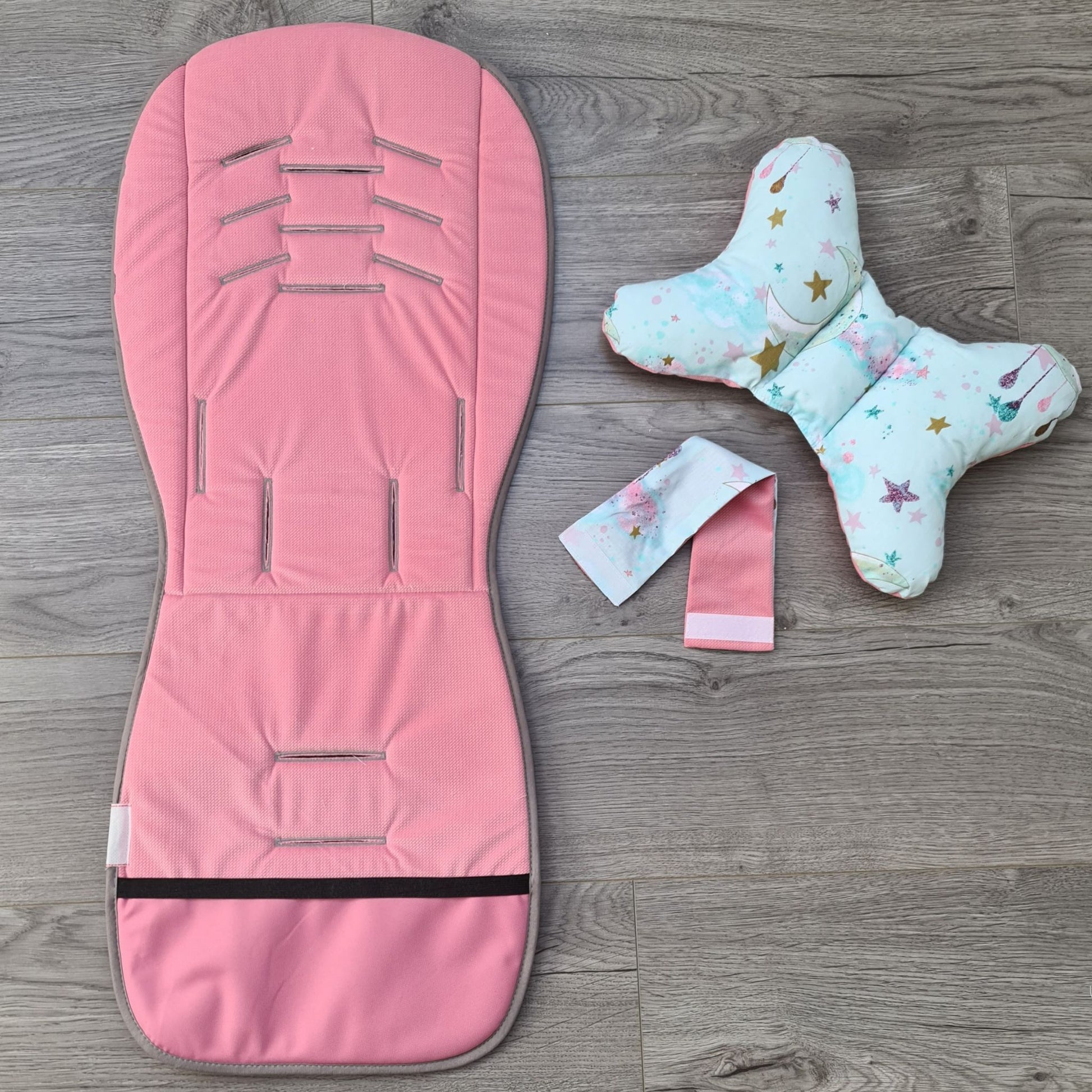 soft padding for baby girl stroller pink
