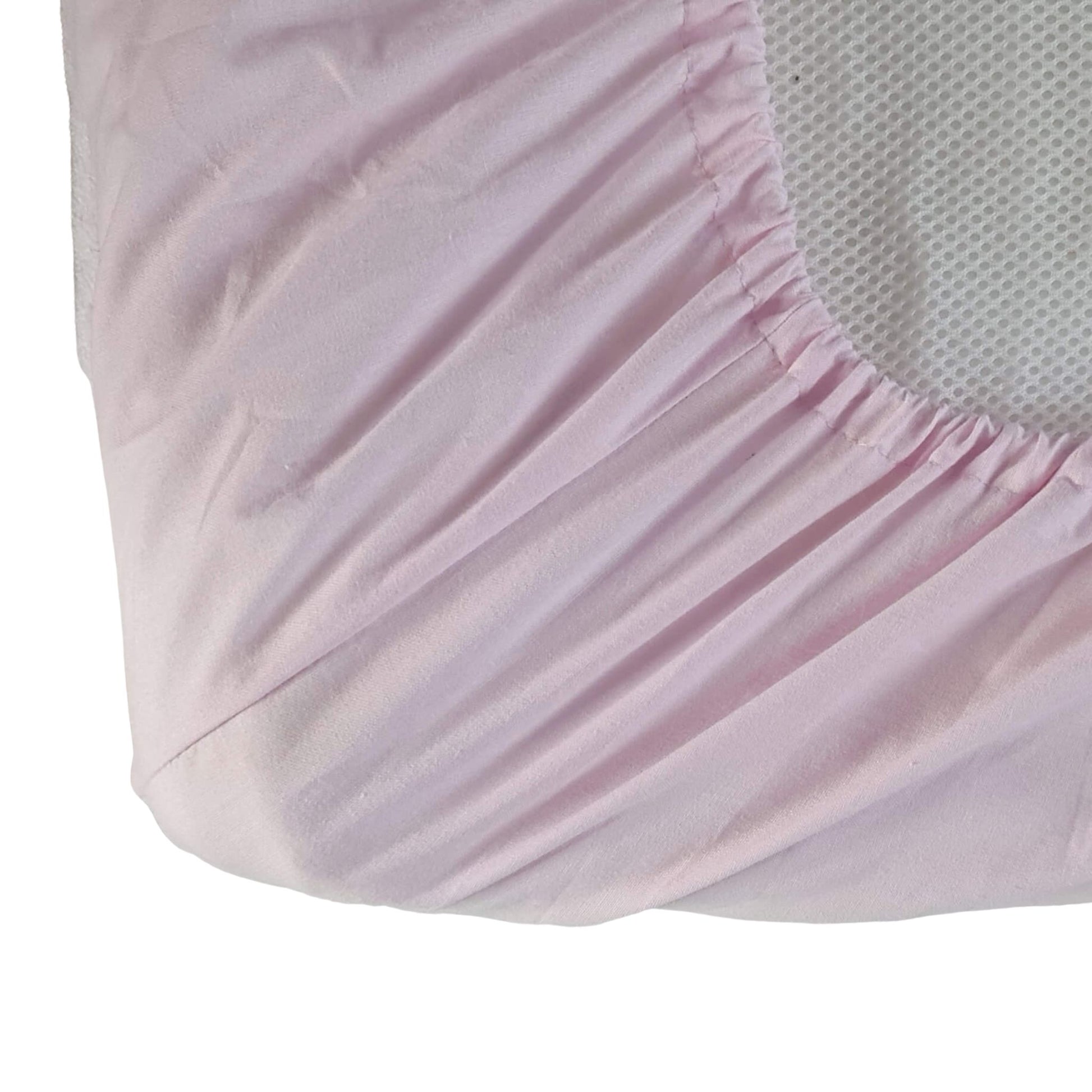 100% cotton pink sheet for baby cot bed