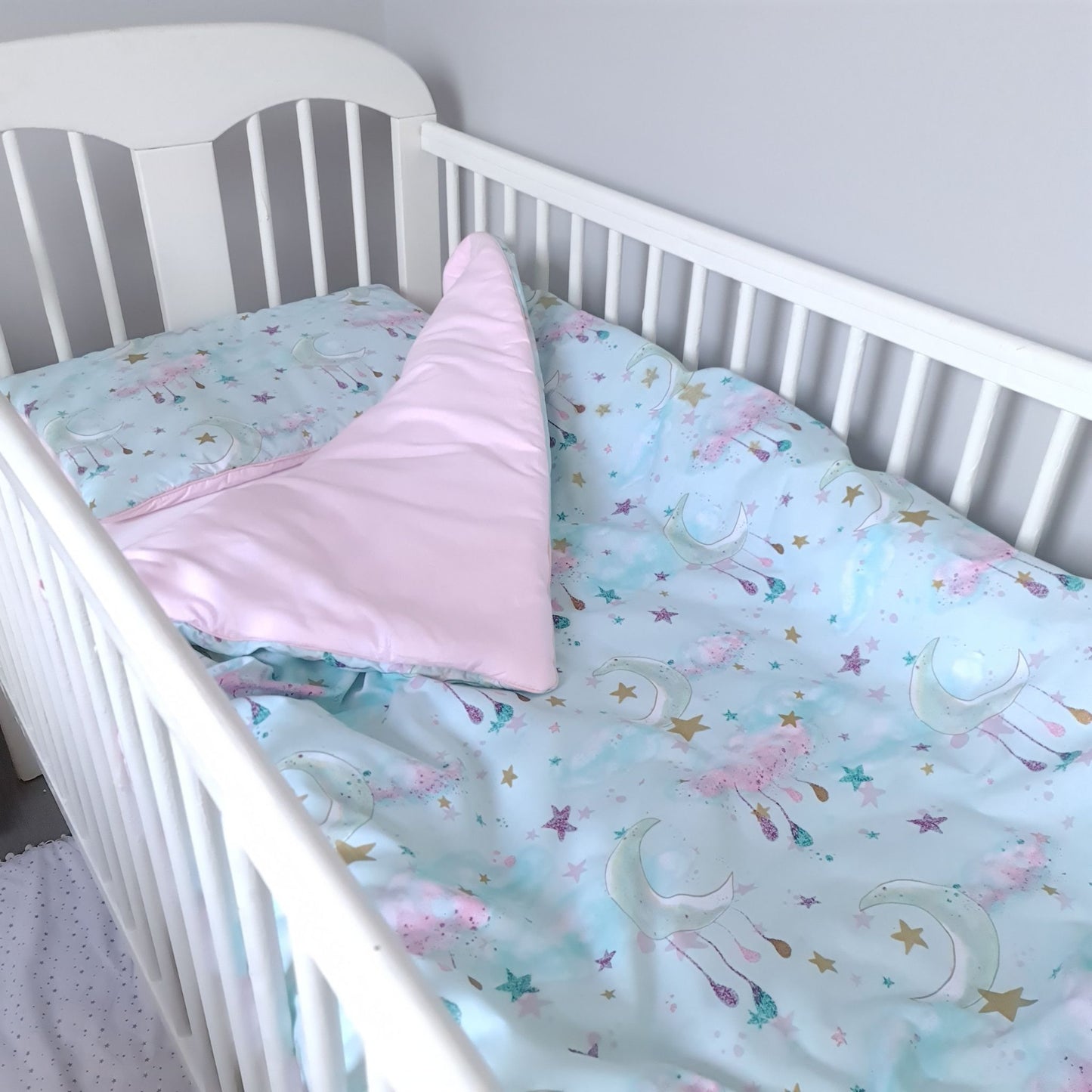 evcushy toddler quilt and pillow pink girls bedding magical dreams