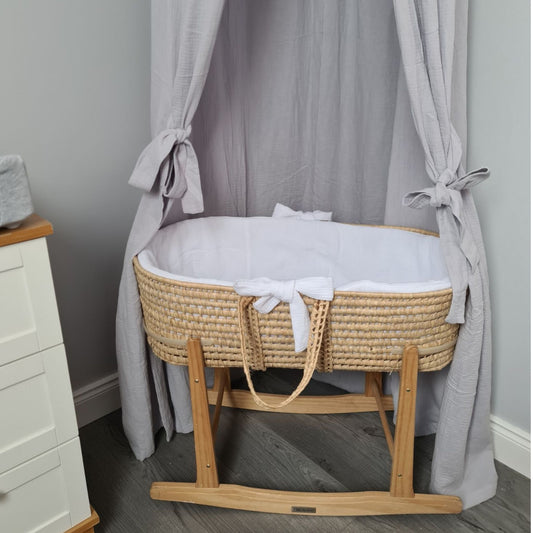Moses Basket Liner Insert Muslin 100% Cotton 4 Colours