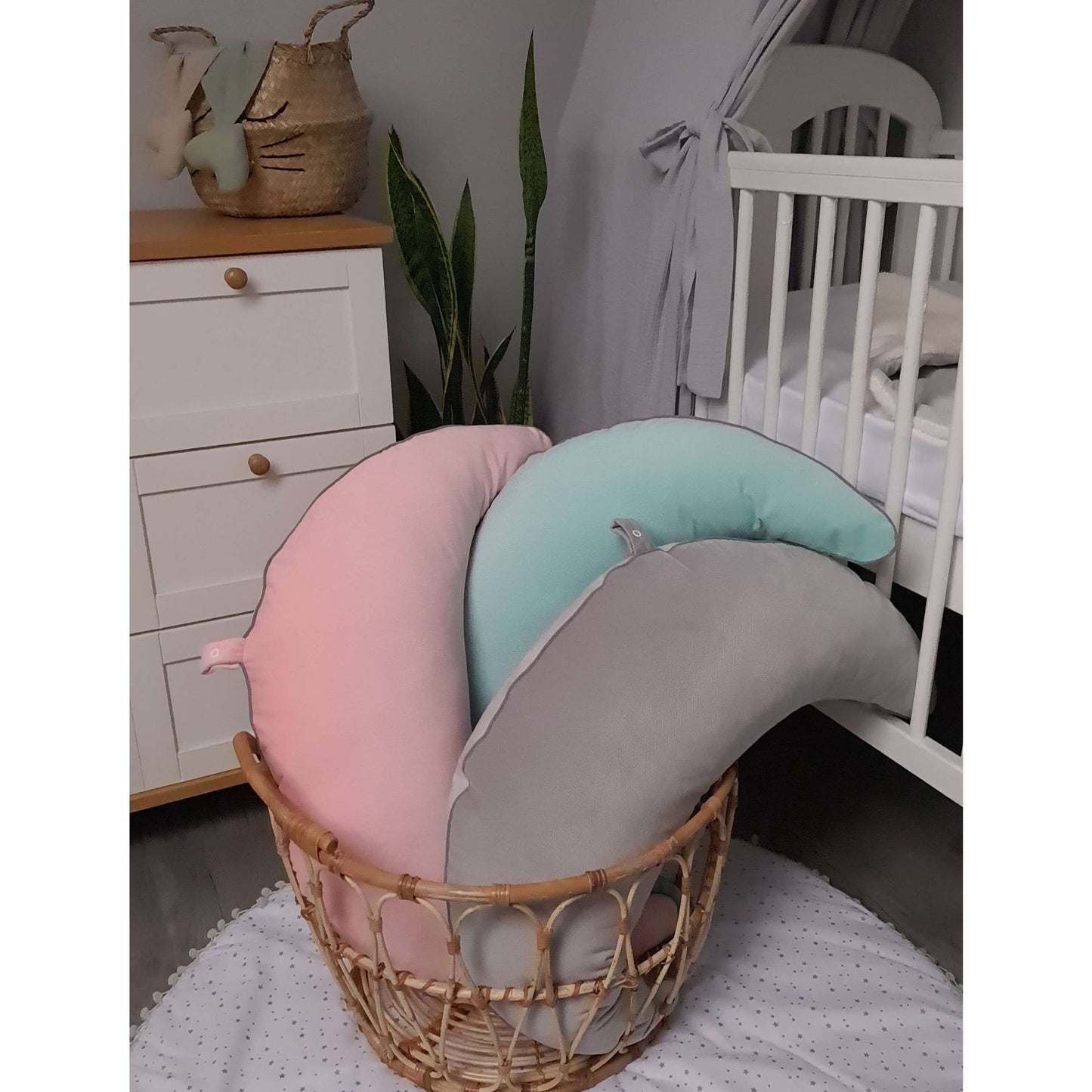 evcushy pregnancy and nursing pillows Ireland luxurious big pillows to support back pink grey aqua