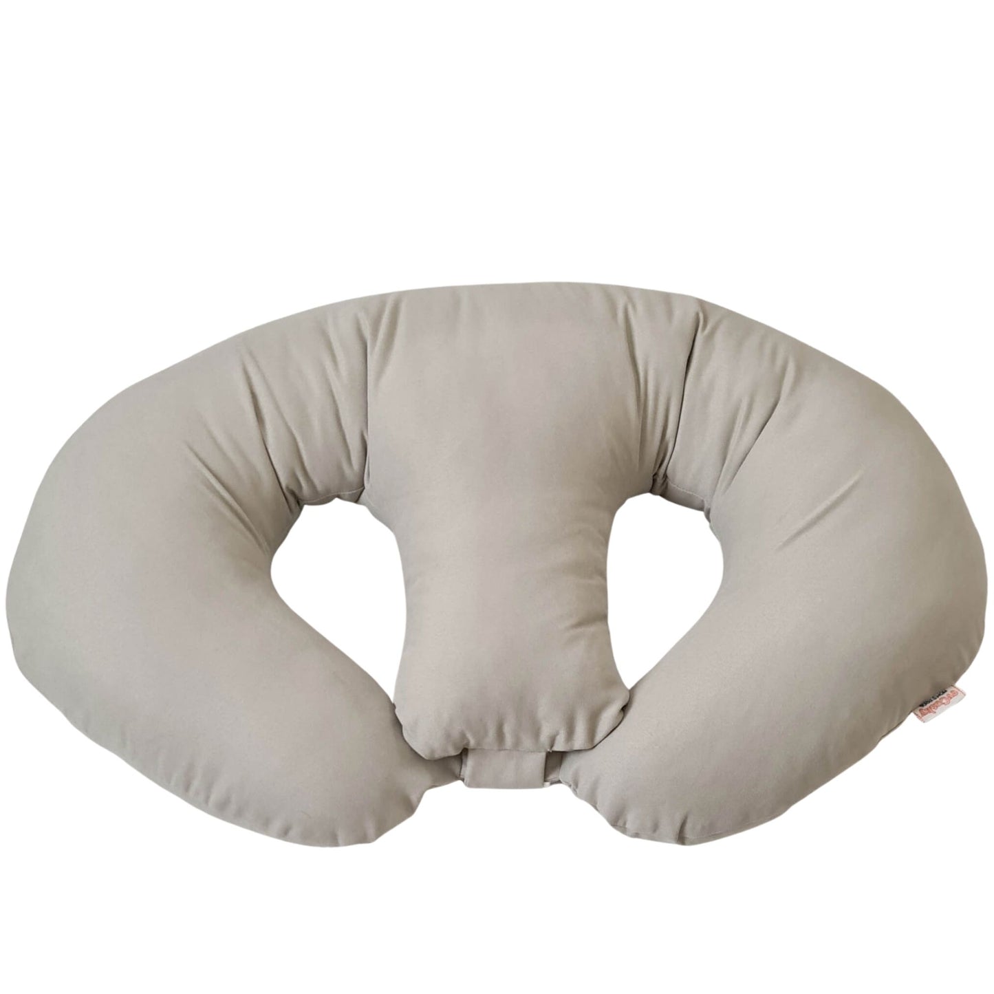 Featuring a neutral design, this pillow is created with a unique shape, specially designed to support twins whilst breastfeeding. With a removable, machine washable cover