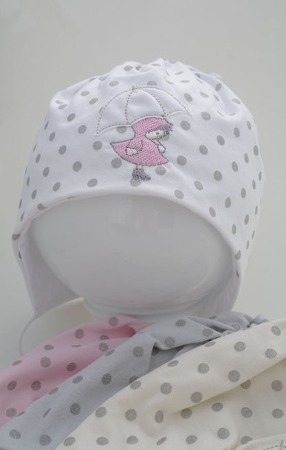 Glitter Polka dot hat for girls  Ania