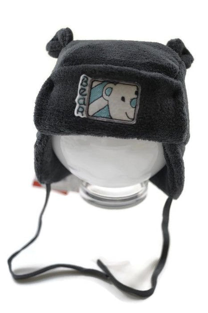 Winter hat for  boys with ties Polar Bear